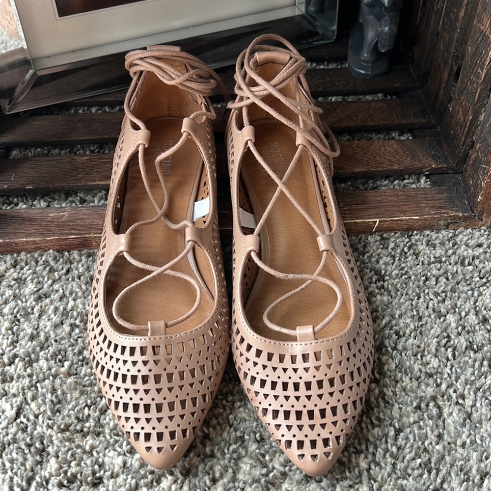 Lace up flats